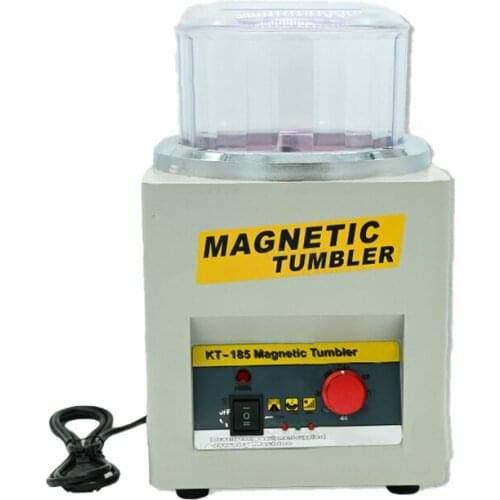 KT-185 110V/220V Magnetic Polishing Machine Jewelry Finishing Machine Deburring Chamfering Polishing And Washing Fast