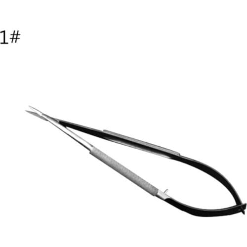 Microscopic Scissor Forcep Probe Micro Hook Tweezer Spatula 12cm Stainless Steel 203C