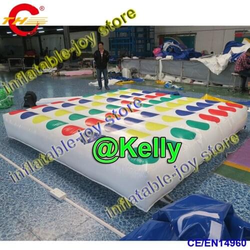Free shipping inflatable twister game, inflatable twister jump pad, inflatable bouncy jump mat for children, 2 in 1 inflatables