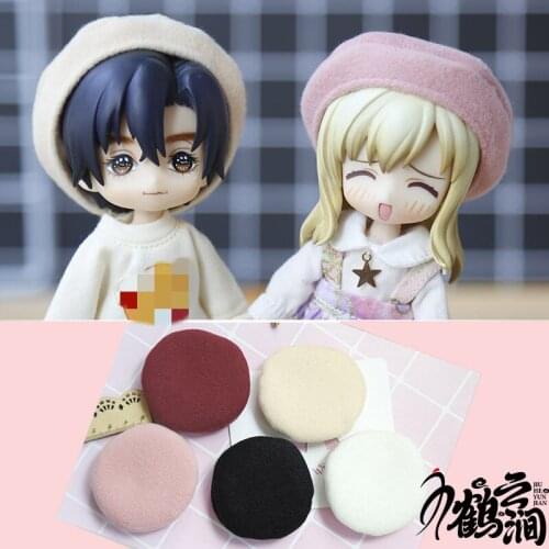 Ob11 baby clothes GSC clay headd dody9 ymy plain Molly beret hat in stock
