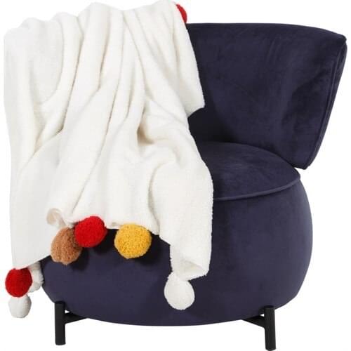 Mudo Concept Ponpony Above Knee Blanket Multi 130 X160Cm