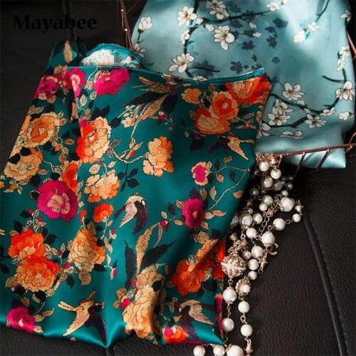 Great To Wear! Light Luxury Silk Chinese Retro Improved Large Size Loose Round Neck Printed T-Shirt 2021 Spring Summer New