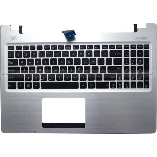For Asus Silver K56 K56C K56CB K56CM K56CA A56 A56C S56C S56 R505C S550C Laptop Palmrest Upper Case US Keyboard
