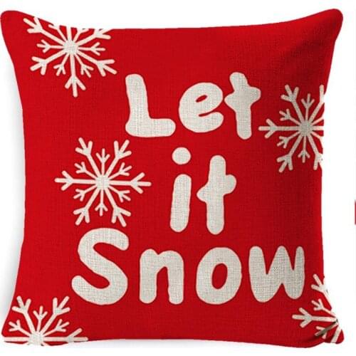 45x45cm SantaClaus Christmas Linen Cotton Pillowcase Merry Christmas Decor For Home Christmas Ornament Xmas Gifts New Year 2022