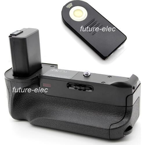 Free Shipping Vertical Battery Handle Hand Grip Holder USB For Sony Alpha A6000 Camera as BG-3DIR+ Infrared IR Remote Controller