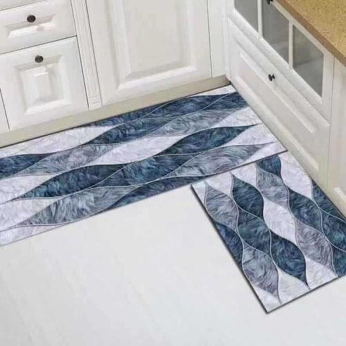 Modern Entrance Doormat Geometric 3D Crystal Velvet Rug Carpets for Living Room Kichen Floor Parlor Bath Mat Washable Area Rugs