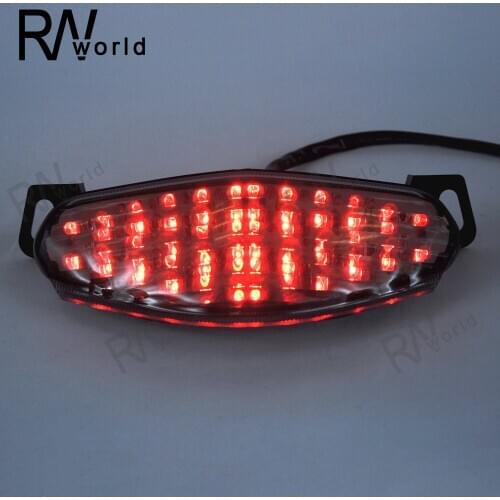 Motorcycle LED Taillight Turn Signal Light Brake Lamp For KAWASAKI Ninja 650R ER-6 2009-2010 650-R ER6 Hight Quality Smoke Clear