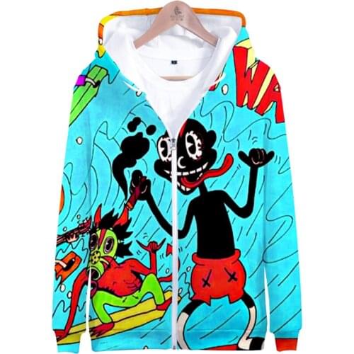 2020 Lil Darkie 3D Printed Zipper Hoodies Women/Men Fashion Long Sleeve Hooded Sweatshirt Cartoon Streetwear Clothes