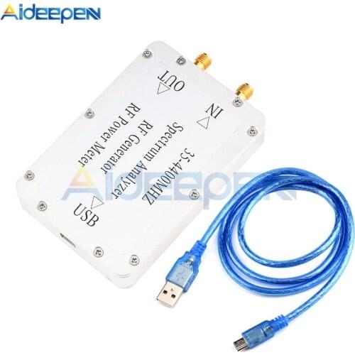 High Quality 35-4400MHz Spectrum Analyzer With Aluminum Alloy Shell Sweep Signal Source Power Meter With A USB Interface