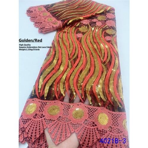 XIYA French Sequins Tulle Lace Fabric 2021 High Quality Lace African Lace Fabric Mesh Lace Material For Evening Party 4021B