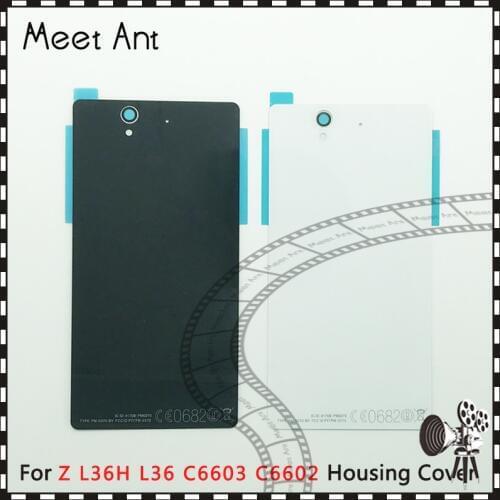 Replacement high quality For Sony Xperia Z L36H L36 C6603 C6602 Back Housing Battery Cover Door Rear Cover