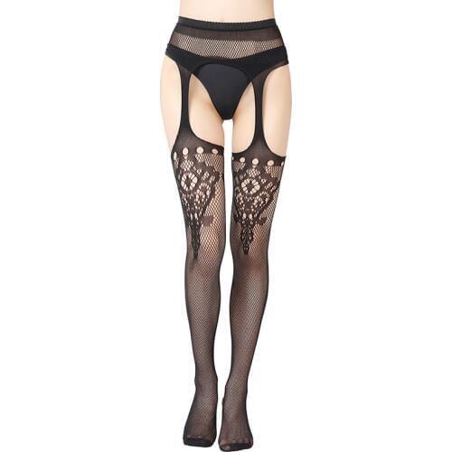 Tights Women Striped Canvas Striped Elastic Elastic High Waist Transparent Stockings Lingerie With Garters Fishnet Tights S1111