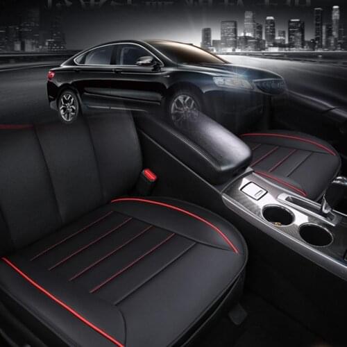 1pcs Four Seasons Universal Car Seat Cover Pu Leather Breathable Pad Mat for Auto Chair Cushion Car Accessories Seat Cover Pad