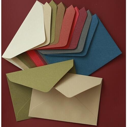 10pcs/pack 16x11.5cm Vanilla Paper Bronzing Business Invitation Envelope Wedding Invitation Envelope Customization