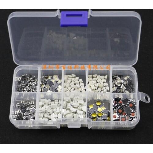 Car remote control 2-pin 4-pin button switch button package patch Tact switch button small switch package 10 specifications