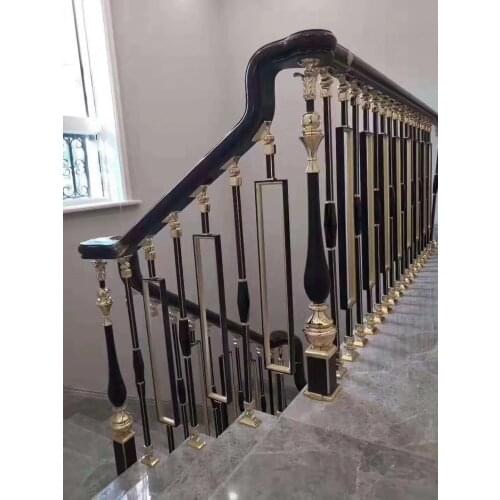 BT-006 Stair handrail railing column villa duplex loft fence platform bay window balcony stainless steel simple guardrail