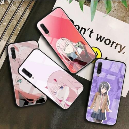 Mai Sakurajima Tempered Glass Case For Samsung Galaxy A 10S 10E 20S 20E 30S 40 50S 60 70 80 90 6 7 8 Shell