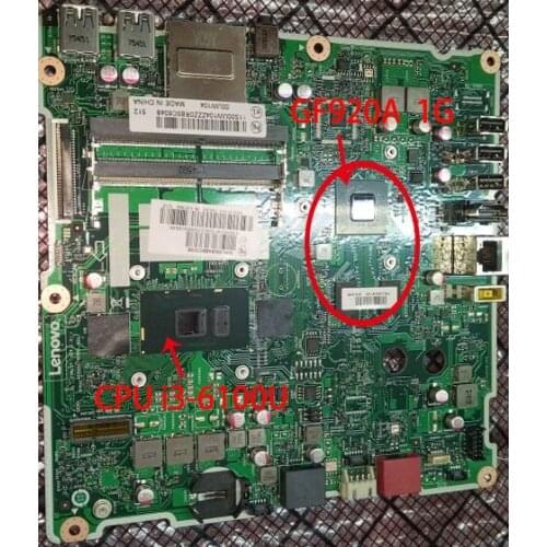 For Lenovo AIO300-22ISU(E285E6090EE)Notebook motherboard i3-6100 GF920A 1G FRU 01GJ103 00UW099 01GJ102 00UW098