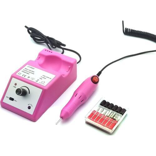 WenYi Electric Nail Drill Manicure Set File Grey Nail Pen Machine Set Kit With EU Plug Free Shipping 100-240V