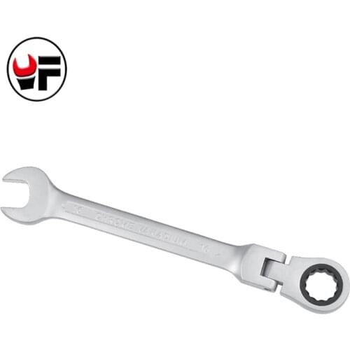 YOFE 16mm Metal Flexible Head Ratchet Wrench Open End and Ring Combination Quick Universal Spanner Hand Tool For Bike Or Car