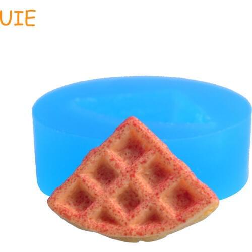 GYL414U 22.3mm Waffle Flexible Push Mold - Cake Mold Cake Decoration Craft, Clay Mold, Cookie Biscuit Mold