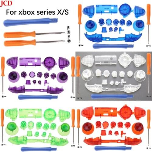 JCD Full Set Bumpers Triggers Buttons Replacement D-pad LB RB LT RT Kit For Xbox series X/S Controller& Tool