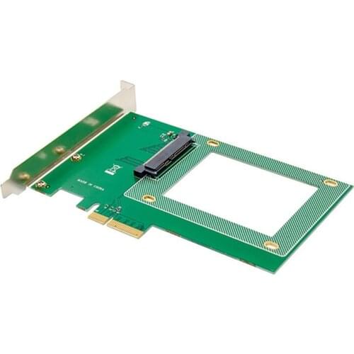 PCI-E Expansion Card PCI-E X4 2.5 Inch NVME U.2 SFF8639 Solid State SSD Hard Drive Conversion Card with SATA Cable