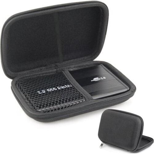 Classic 1680D Fabric Carry Storage Case Cover Pouch for 2.5 Inch USB External HDD WD Hard Disk Drive Protector Enclosure