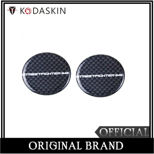 KODASKIN Motorcycle 3D Carbon Timing Belt Cover Front and Rear Round Decal for Ducati STREETFIGHTER 848