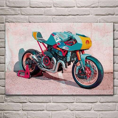 Cool colorful 821 pantah super bike motorcycle posters on the wall picture home living room decoration for bedroom KH454