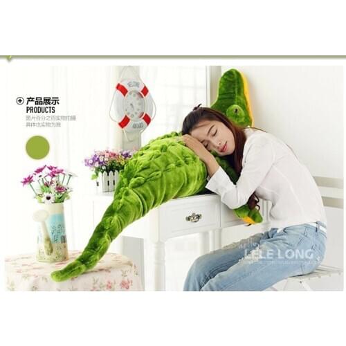 Stuffed animal green crocodile plush toy about 100cm crocodile doll throw pillow c7748