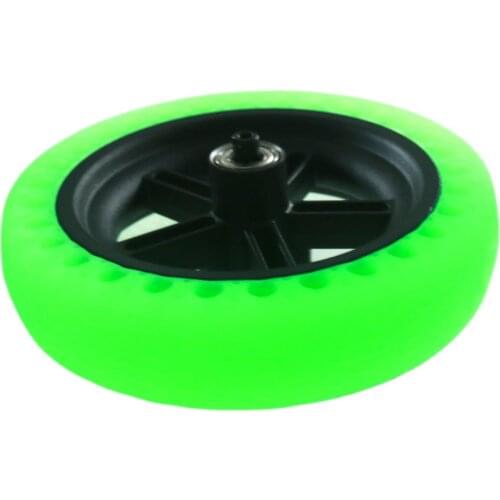 8.5 Inch Rim and Fluorescent Green Honeycomb Solid Tire Tubeless Non-Pneumatic Tyre Integrated for Xiaomi Mijia M365 Scooter