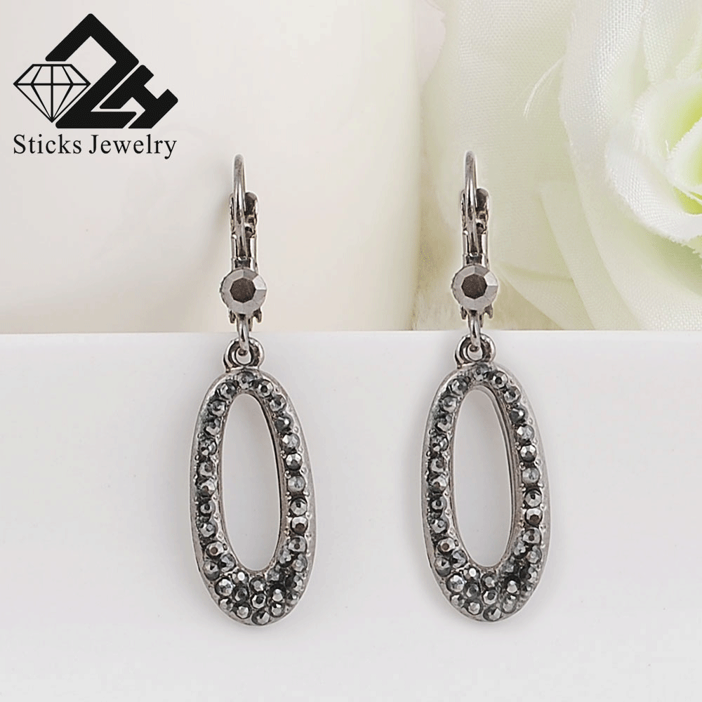 Charm Earrings Environmentally Friendly Materials Earrings Earrings Bright Black