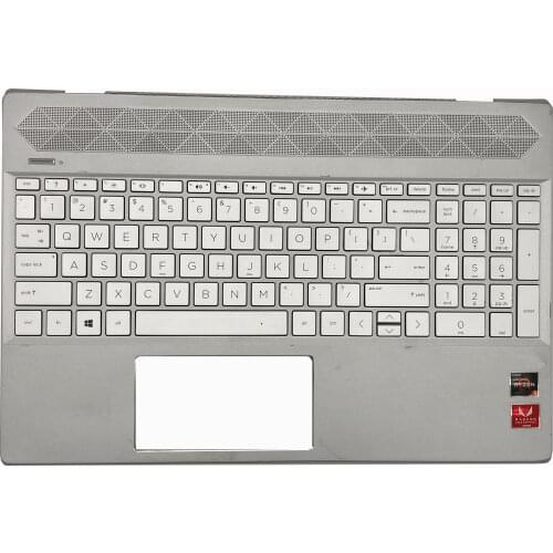Original Top Cover Upper Case For HP Pavilion 15-CS 15CS Palmrest With Backlit Keyboard Sliver L24752-001
