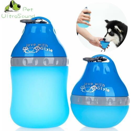 200ML/400ML Portable Pet Dog Water Bottle Travel Puppy Cat Drinking Silica gel Bowl Outdoor Pet Water Dispenser Feeder Products