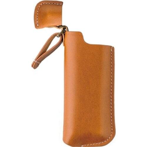 Portable Telescopic Igniter Holster Outdoor Camping Windproof Igniter Storage Case PU Protective Cover Outdoor Tools Accessories