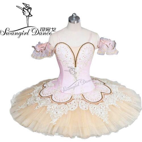 Professional ballet tutu Pink beige tutu Adult Sleeping Beauty girls ballet tutuBT9044C