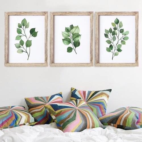 Botanical Print Leaf Wall Art Leaf Print Botanical Art Eucalyptus Leaf Art Room Decor Home Office Home Decor Wall Painting