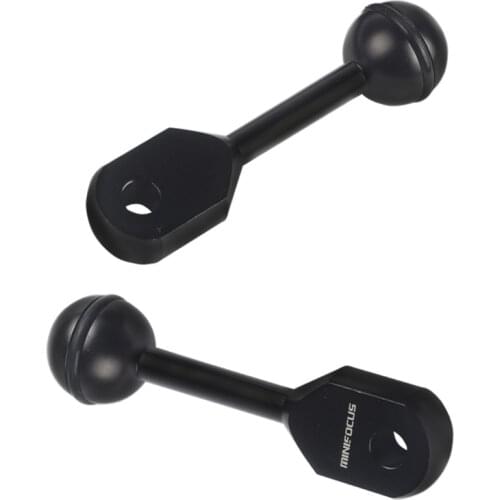 2 PCS 3" Aluminium 1"Ball Head with YS Head Adapter for Underwater Photography Diving Strobe/Housing Flashlight/Light System