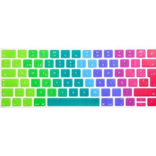 Silicone Keyboard Euro Spanish Version New Magic Wireless Keyboard Cover Protector Keyboard 2 Release 2015 /2016 For Apple Magic