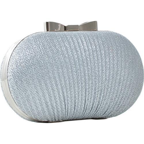 Wedding Bridal Beaded Women Evening Bag Chain Shoulder Handbags Elegant Rhinestones Clutch Evening Bag Egg Shape Day Clutch(Si