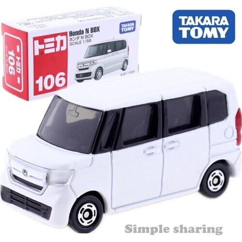 Takara Tomy Tomica No.106 Honda N Box Van Model Kit 1/58 Diecast Hot Car Collectibles Pop Funny Baby Toys For Children