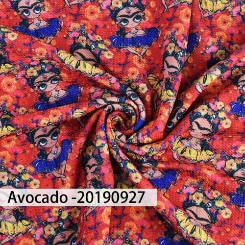Huangtao Diy 50X150cm Printing Mexican Style Cartoon Character Pattern Fashion Liverpool Bullet Fabric 100% Polyester Fabric