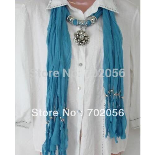 Solid floral Pendant Scarves Jewelry Scarves Popular Jewelry Scarf Mixed Colors 20pcs/lot #2883