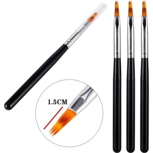 UV Gel Gradient Ombre Painting Pen Drawing Brush Wooden Handle Nail Art Tool Nail Instruments Manicure Professionnel Tool