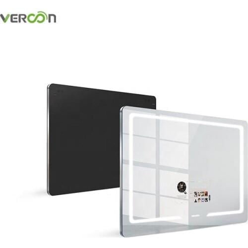 Home decoration bluetooth speaker illuminated smart mirror led light frameless bathroom smart mirror