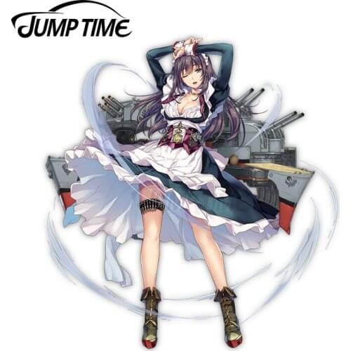 Jump Time 13 x 10.3cm For Azur Lane Curacoa Retrofit Anime Waifu Vinyl Car Stickers Decal Trunk Occlusion Scratch Decoration