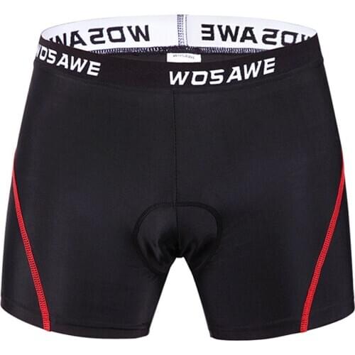 WOSAWE High Quality New Mens Womens Cycling Shorts Tight Underpant Spandex Mountain Bike Bicycle Padded Gel Underwear
