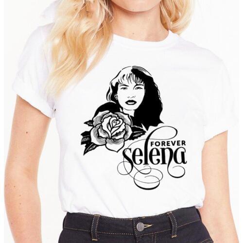 Selena Quintanilla print t-shirt New Summer Ulzzang Grunge tees casual women tops