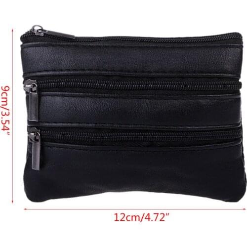 Women Fashion Mini Purse Coin Card Key Ring Wallet Pouch Zipper Small Change Bag